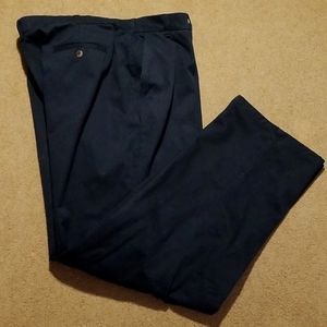 Black cotton dress pants